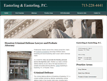 Tablet Screenshot of easterlinglawfirm.com